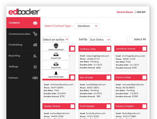 Fundraising Dashboard